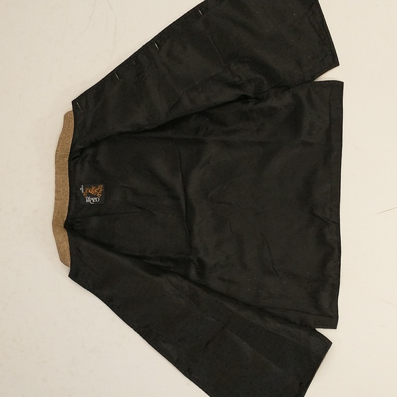 Waistcoat Vest Button Front Pockets Woven Flax Fiber Unisex Possible 40" Blazo - Picture 7 of 7